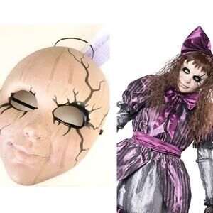 California Costumes Adult Creepy Doll Mask Halloween Scary NEW